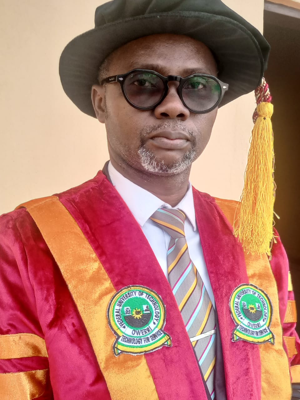 Academic Gown Portrait Close-up